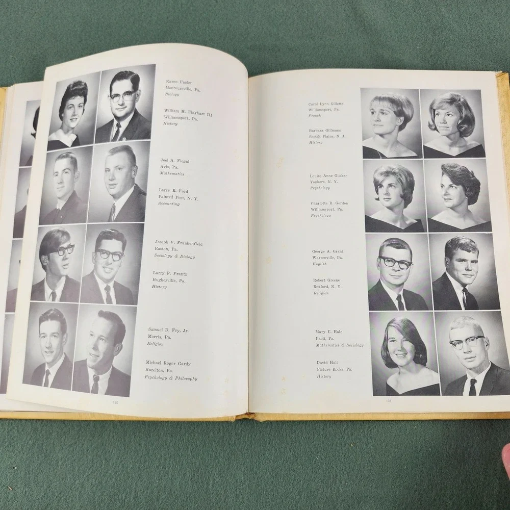 Vintage The Arrow 1966 Lycoming College Williamsport Pennsylvania Yearbook